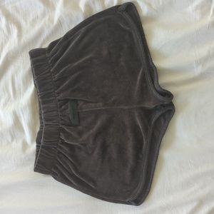 Fear of God Essentials Velour Grey Shorts, M